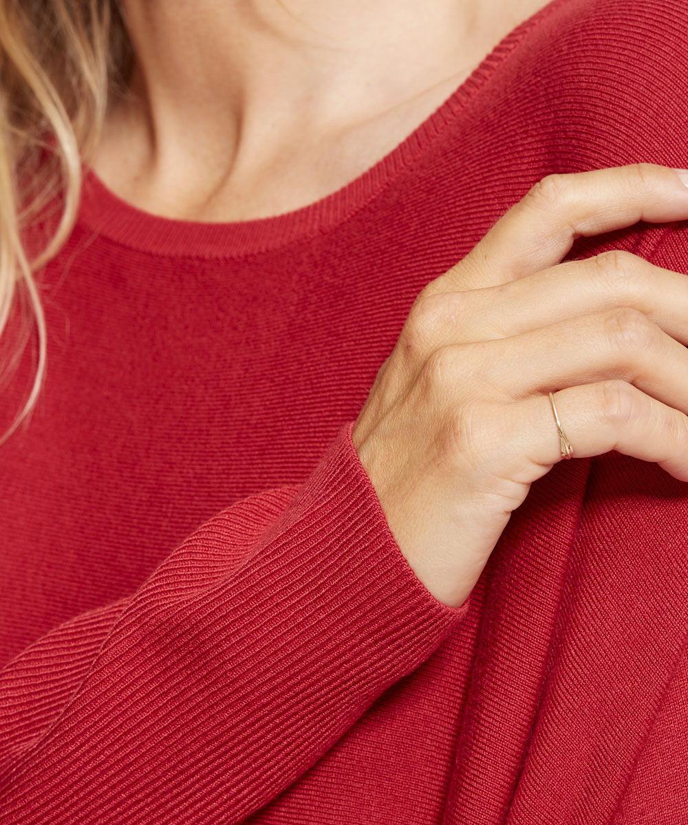 Oversize-pullover Mit Schmalen &Auml;rmeln, Scarlet Sage