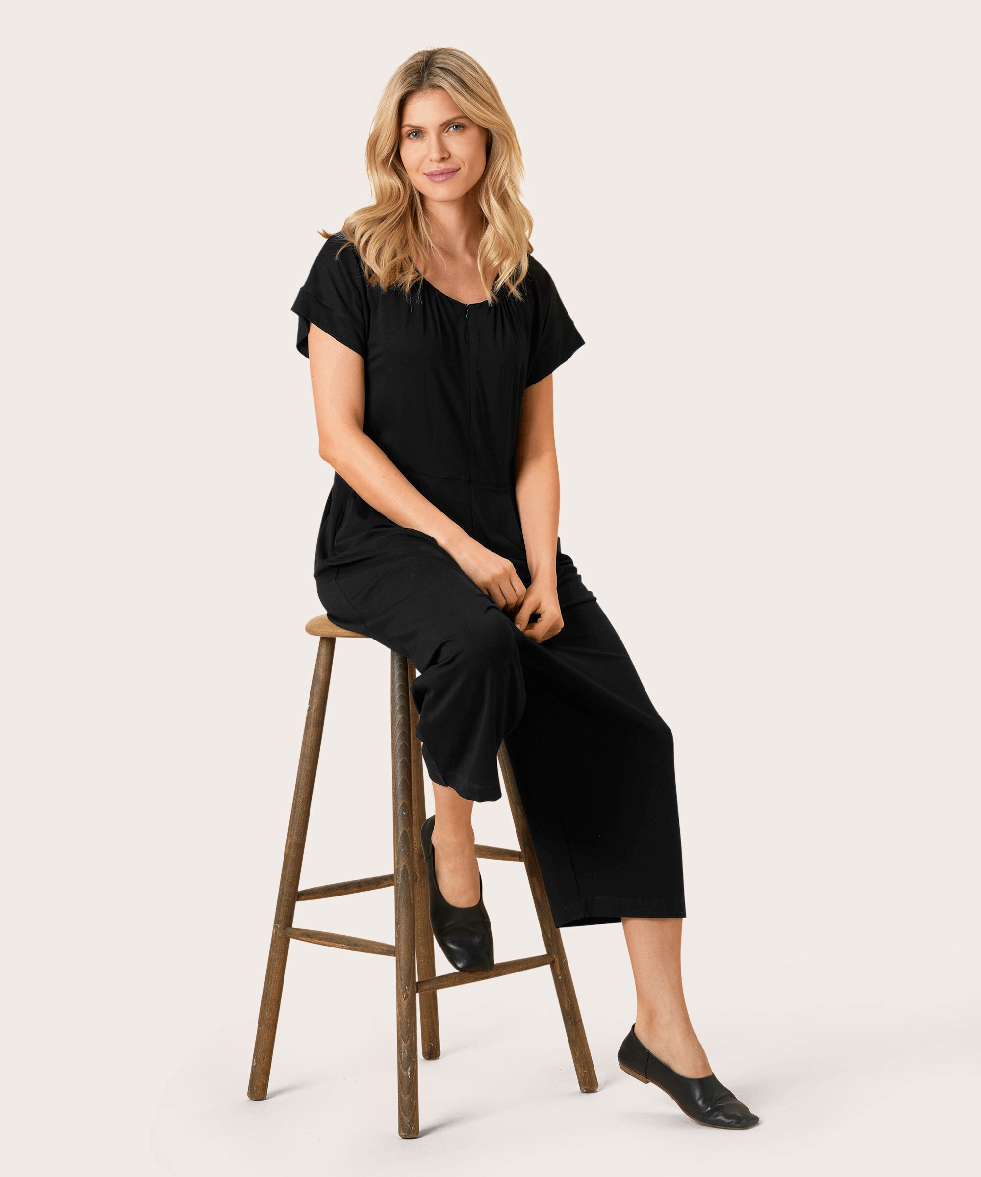 NETTA JUMPSUIT, Black