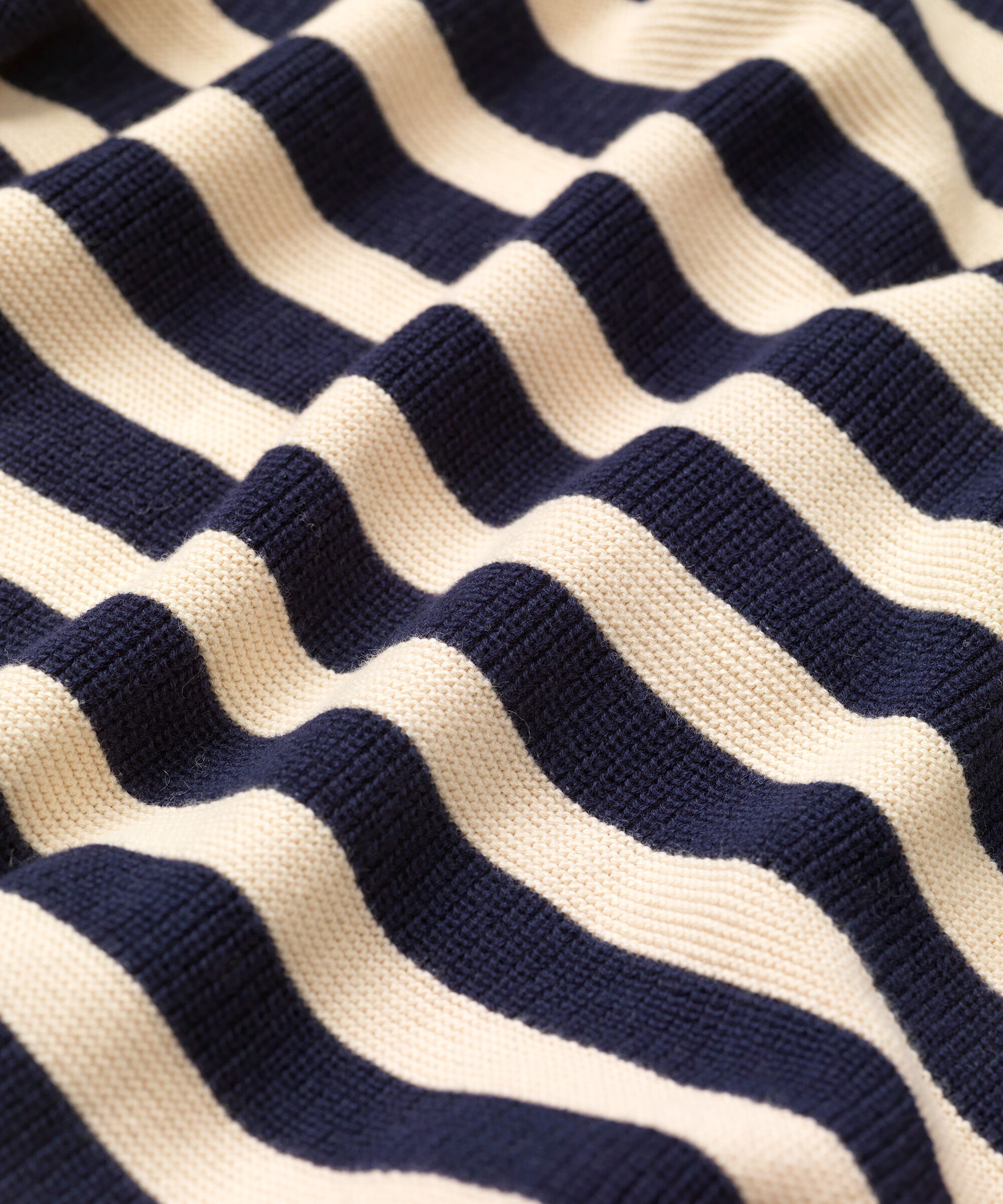 Gestreifter Cardigan aus Baumwolle, Maritime Blue