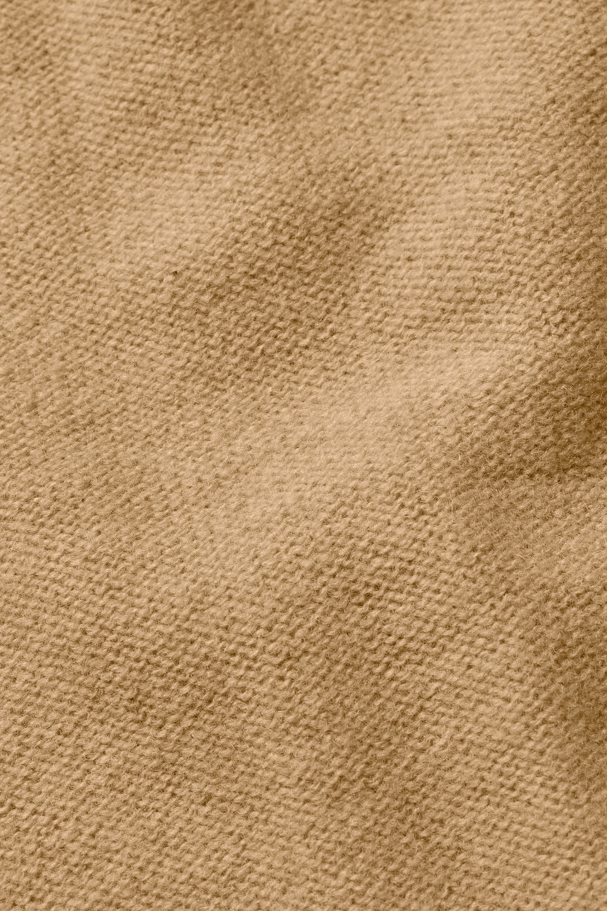 Wollcardigan mit Kontrastknöpfen, Travertine