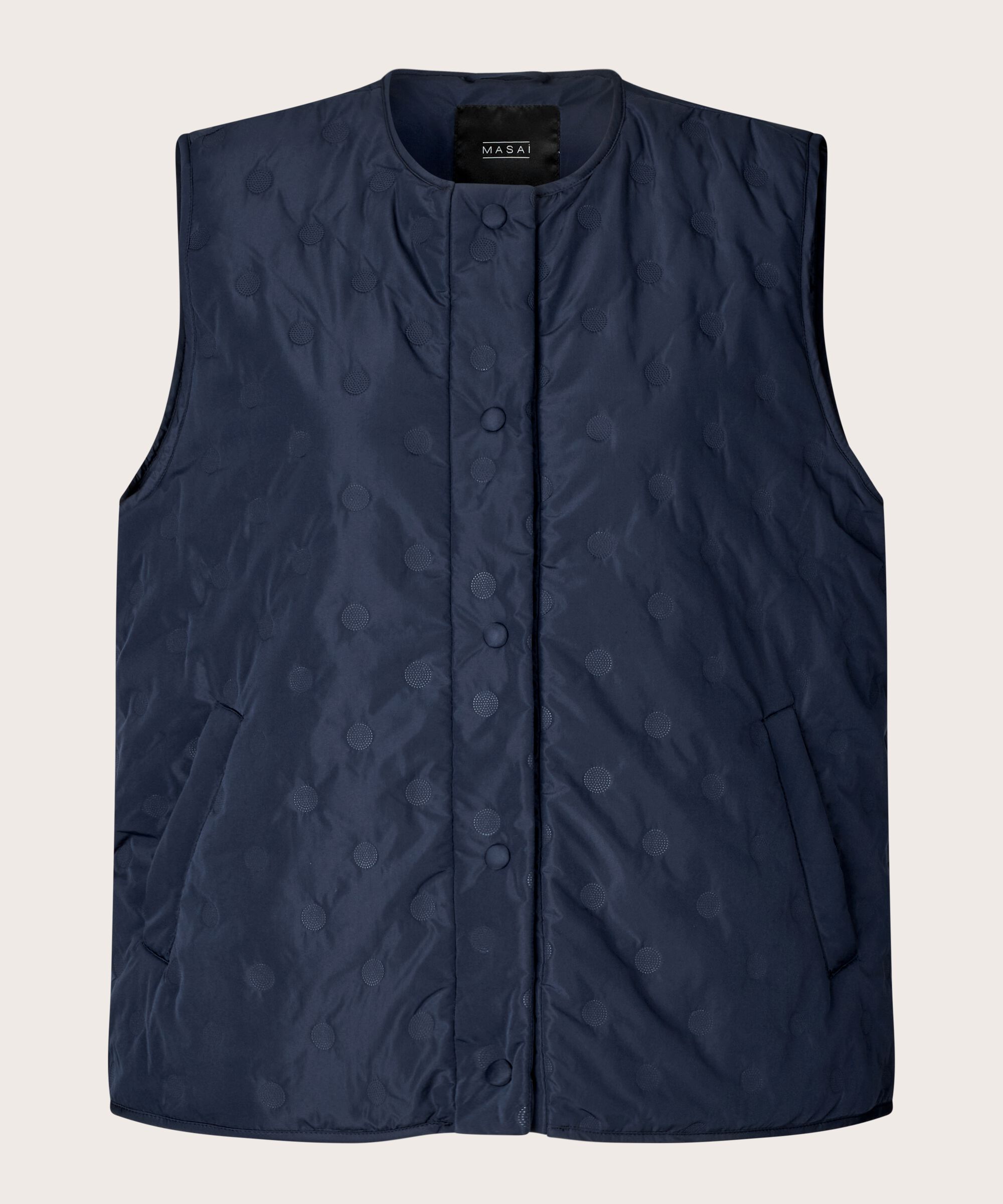 Steppweste mit Druckknopfverschluss, Mood Indigo