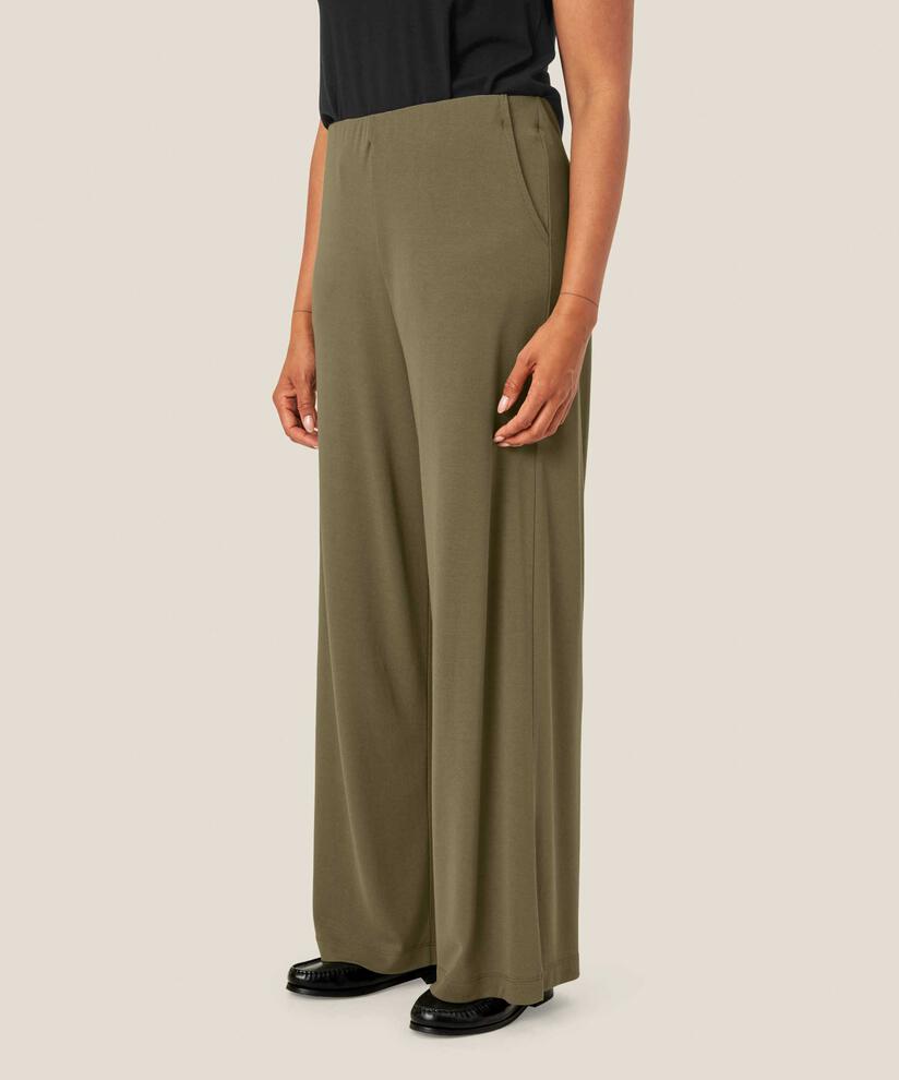 Jerseyhose mit elastischem Bund, D. Lichen Green