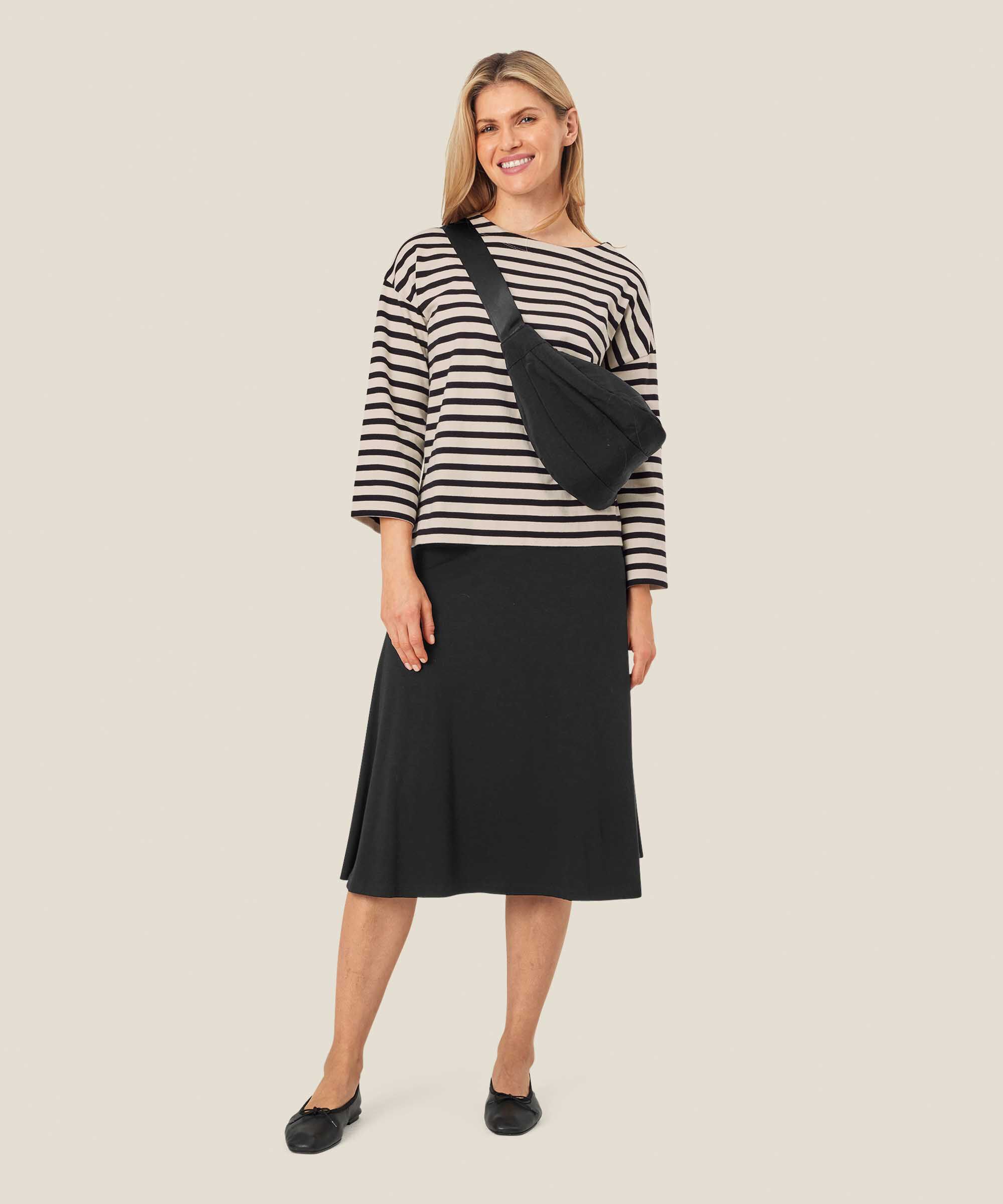 Umhängetasche mit Reißverschluss, Black