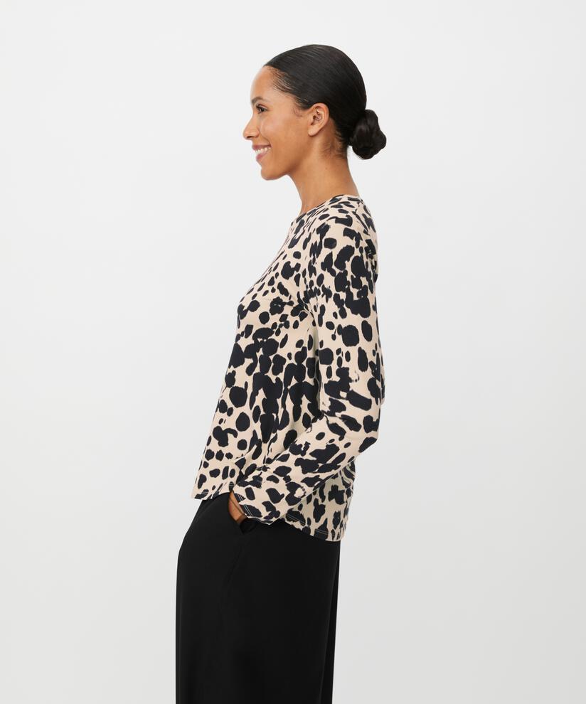 Shirt Mit Rundem Hals, Oxford Tan