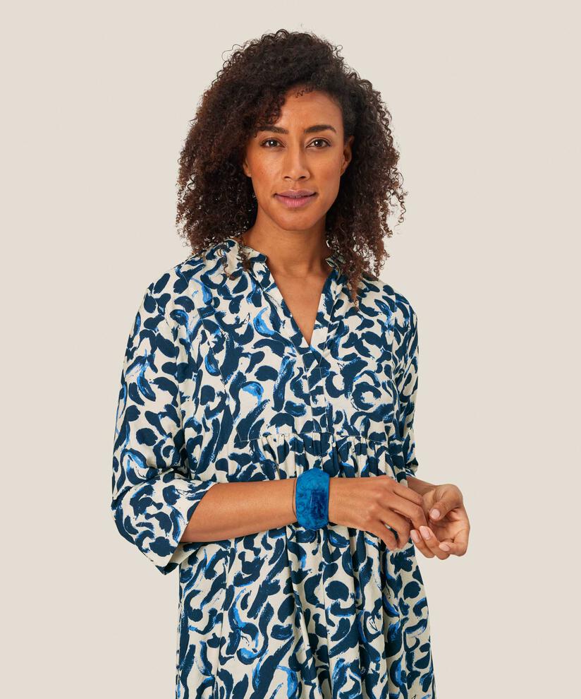 Skulpturales Armband mit Marmoreffekt, Ultramarine