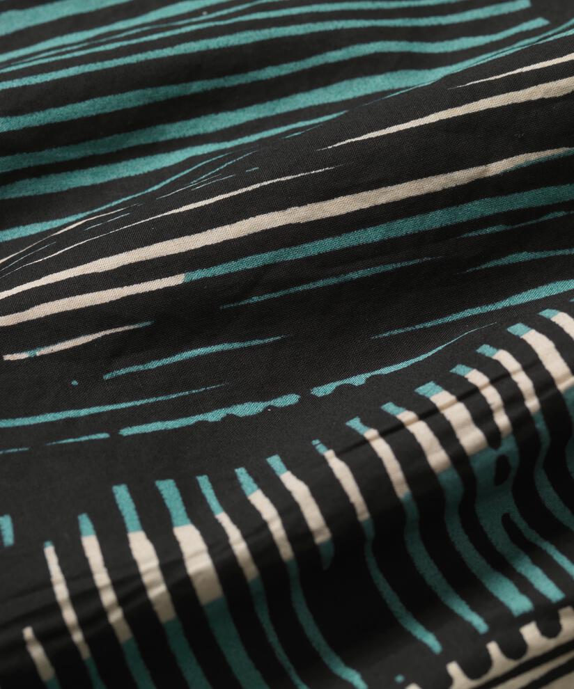 Hemdkleid aus Baumwolle mit Eingrifftaschen, Teal