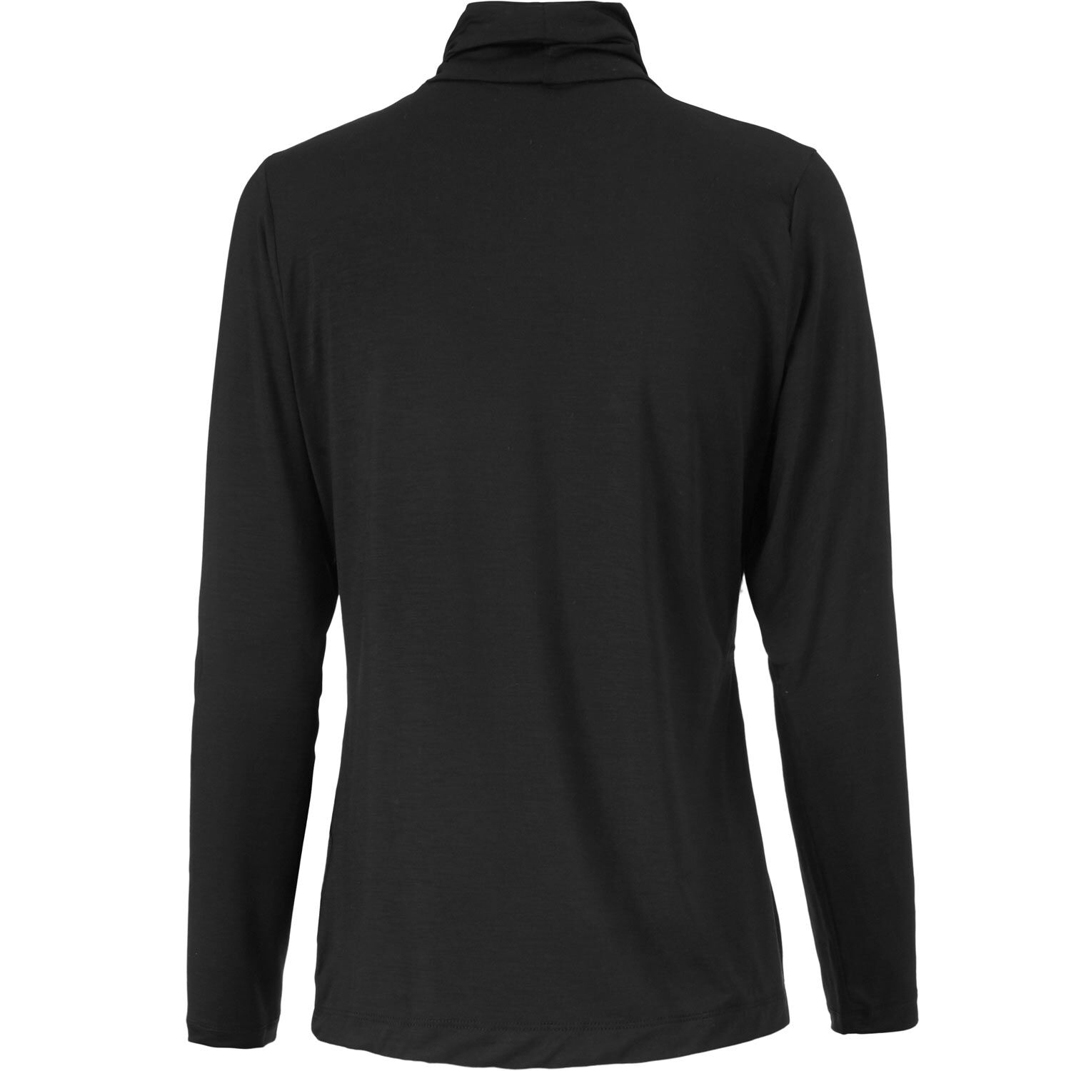 Rollkragenshirt aus Lyocell-Mix, Black