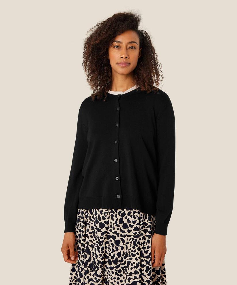 Cardigan mit Knöpfen, Black
