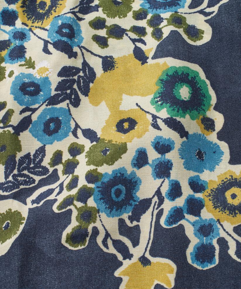 Kleid Aus Bedruckter Viskose Mit V-ausschnitt, Mood Indigo
