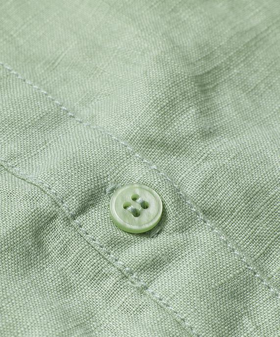 Leinenhemd mit laufender Taille, Frosty Green