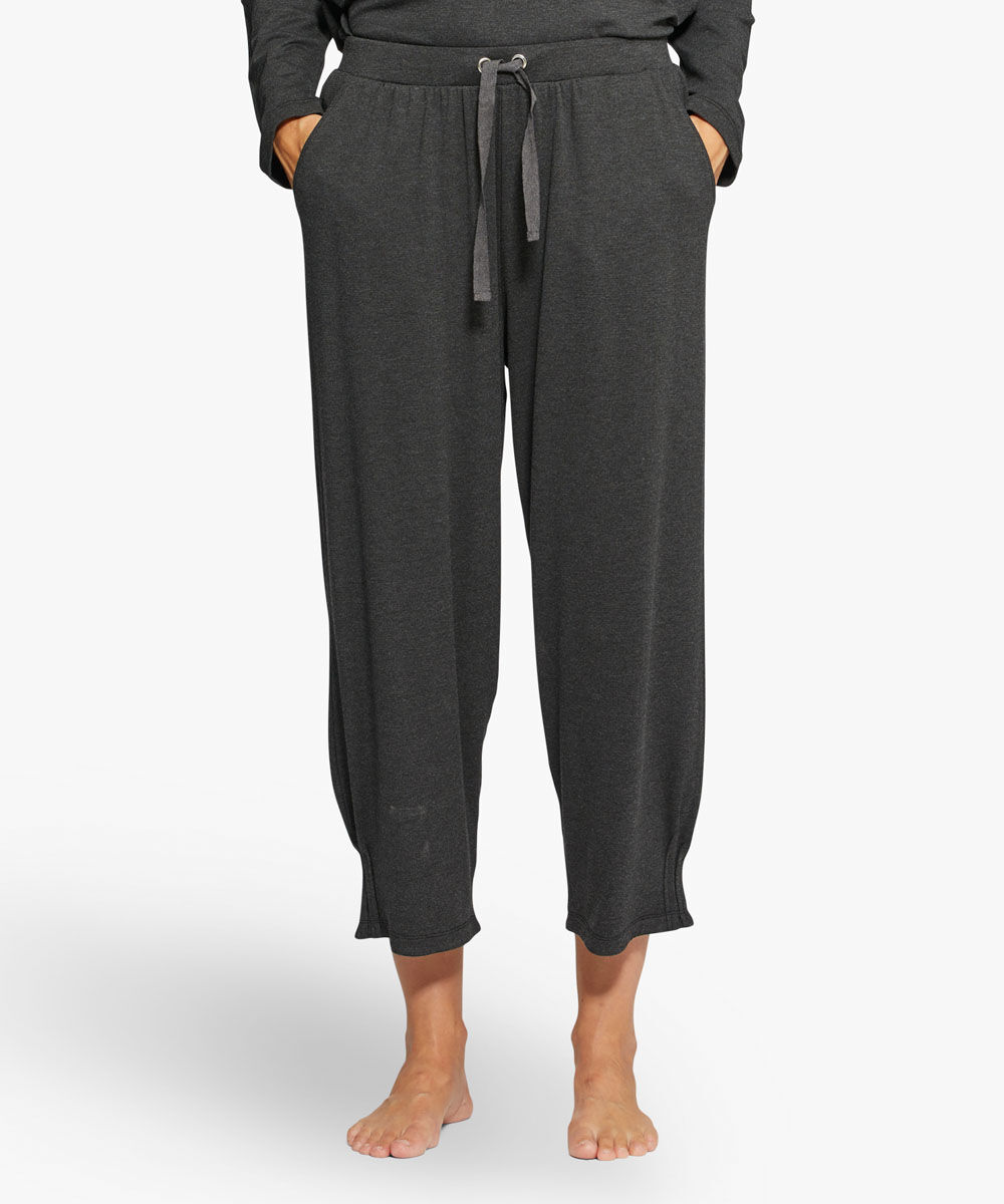 Jogginghose aus weichem Jersey, D. Grey mel.