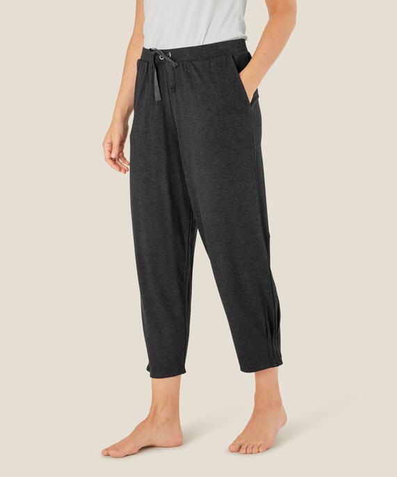 Jogginghose aus weichem Jersey, D. Grey mel.