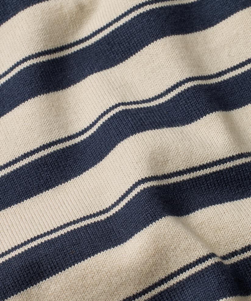 Gestreiftes Jersey-top Mit Rundhalsausschnitt, Navy Blazer