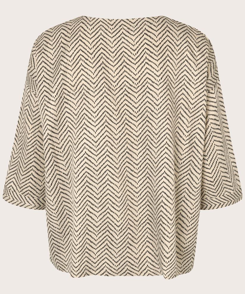 Viskosebluse Mit 3/4 Ärmeln, Fog