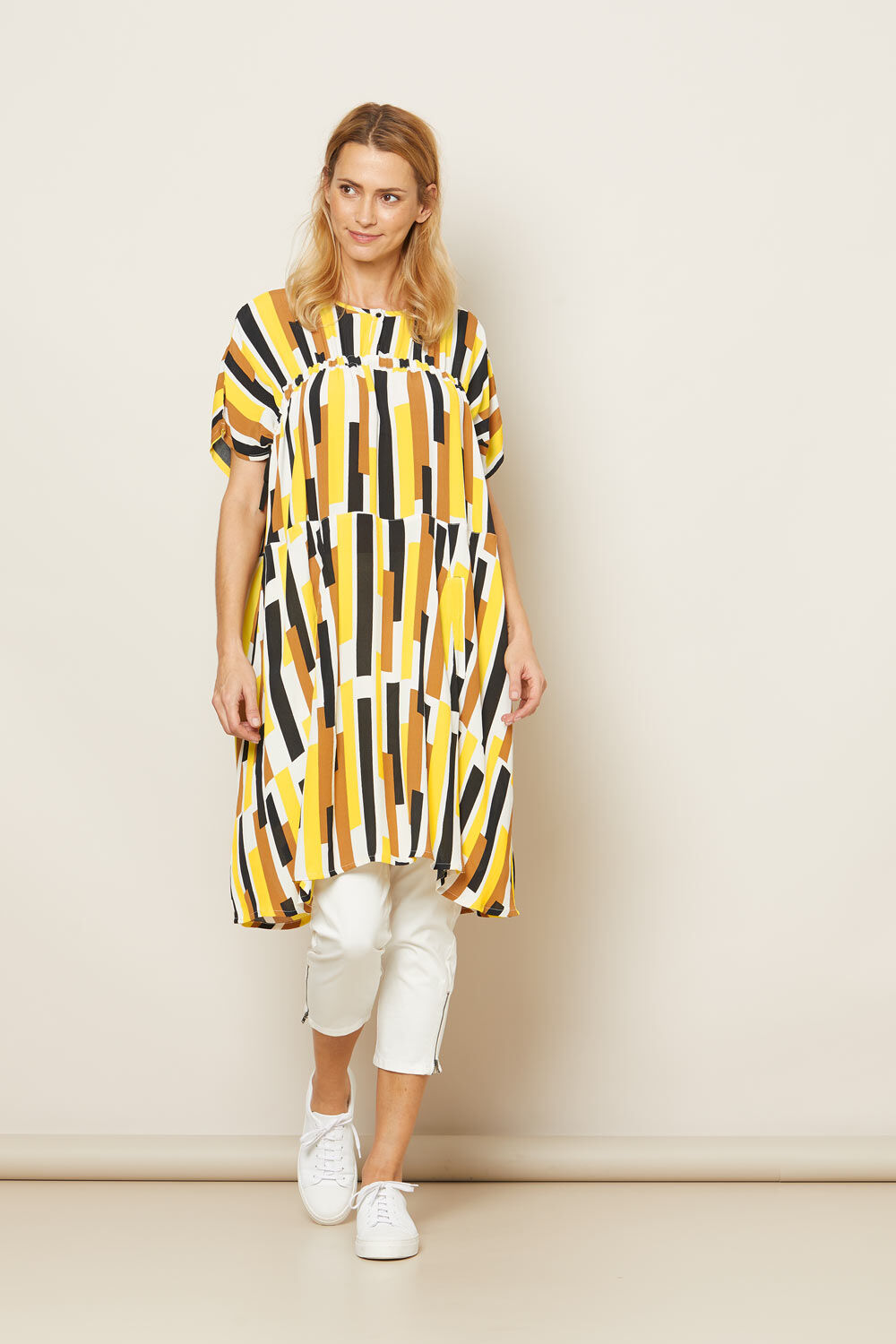 OANA KLEID, Cream gold