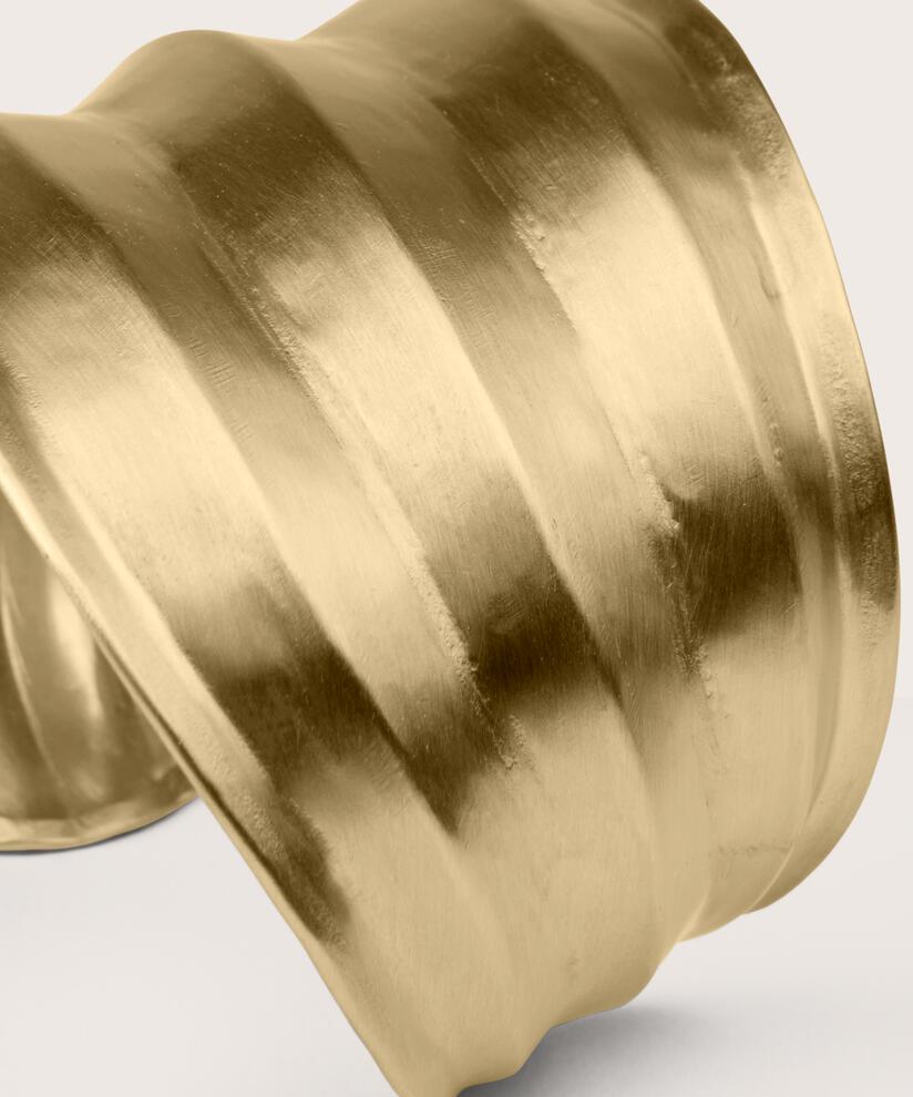 vergoldetes, asymmetrisches Armband, Gold