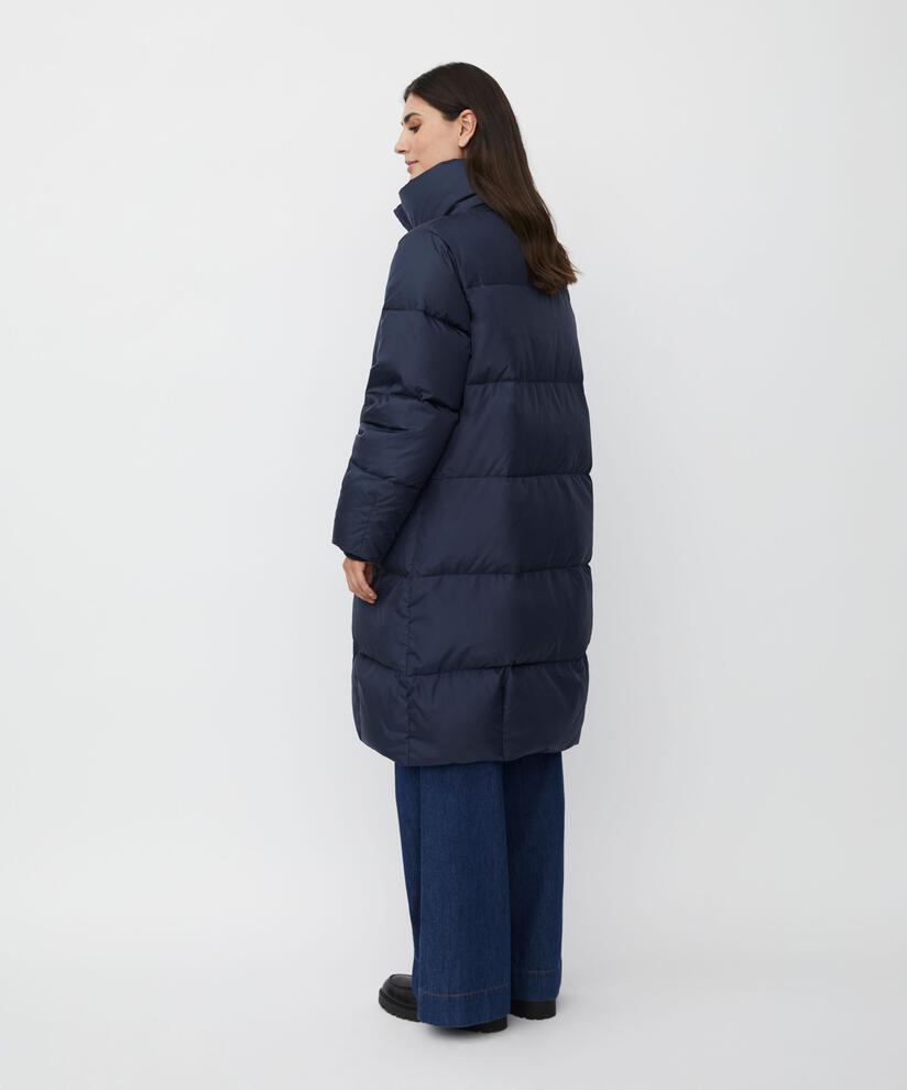 Daunenmantel mit hohem Kragen, Mood Indigo