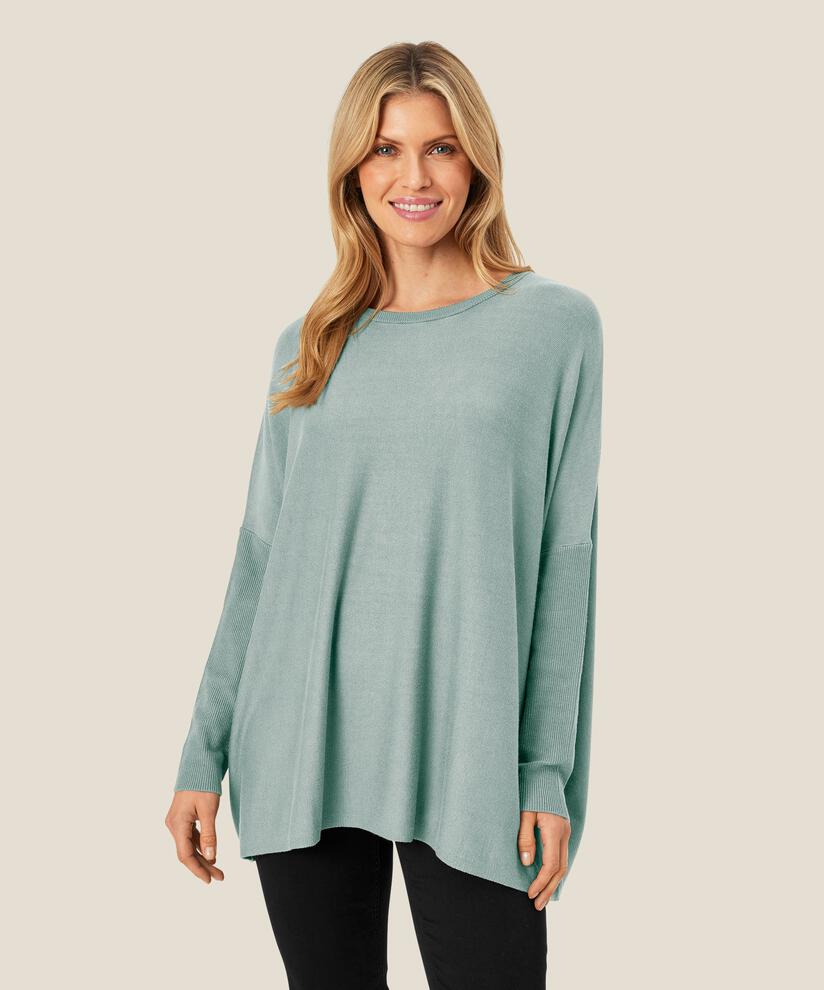 Oversize-pullover Mit Schmalen Ärmeln, Ether