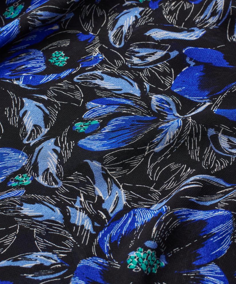 Kleid aus leichter, transparenter Viskose mit gesmokter Taille, Surf the web