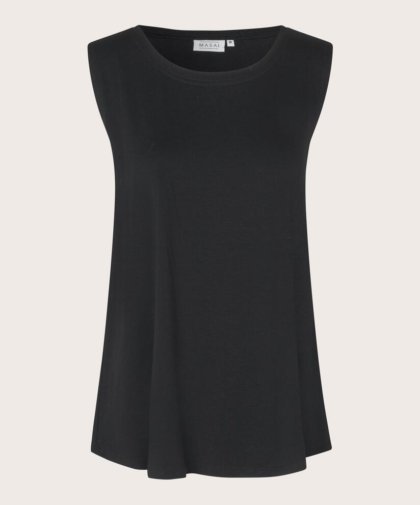 Ärmelloses Jersey-top, Black