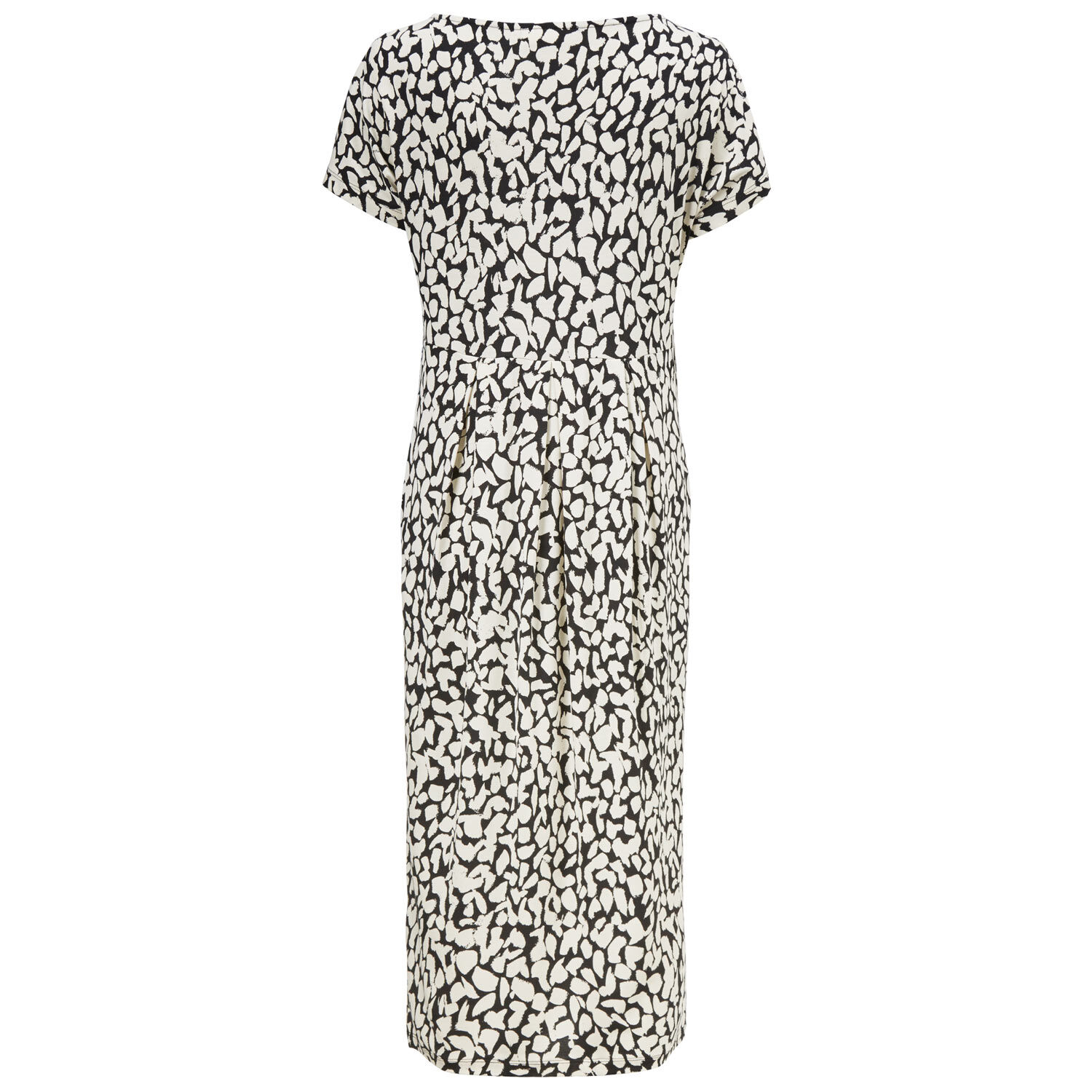 Bedrucktes Tulpenkleid Mit Eingrifftaschen, Whitecap