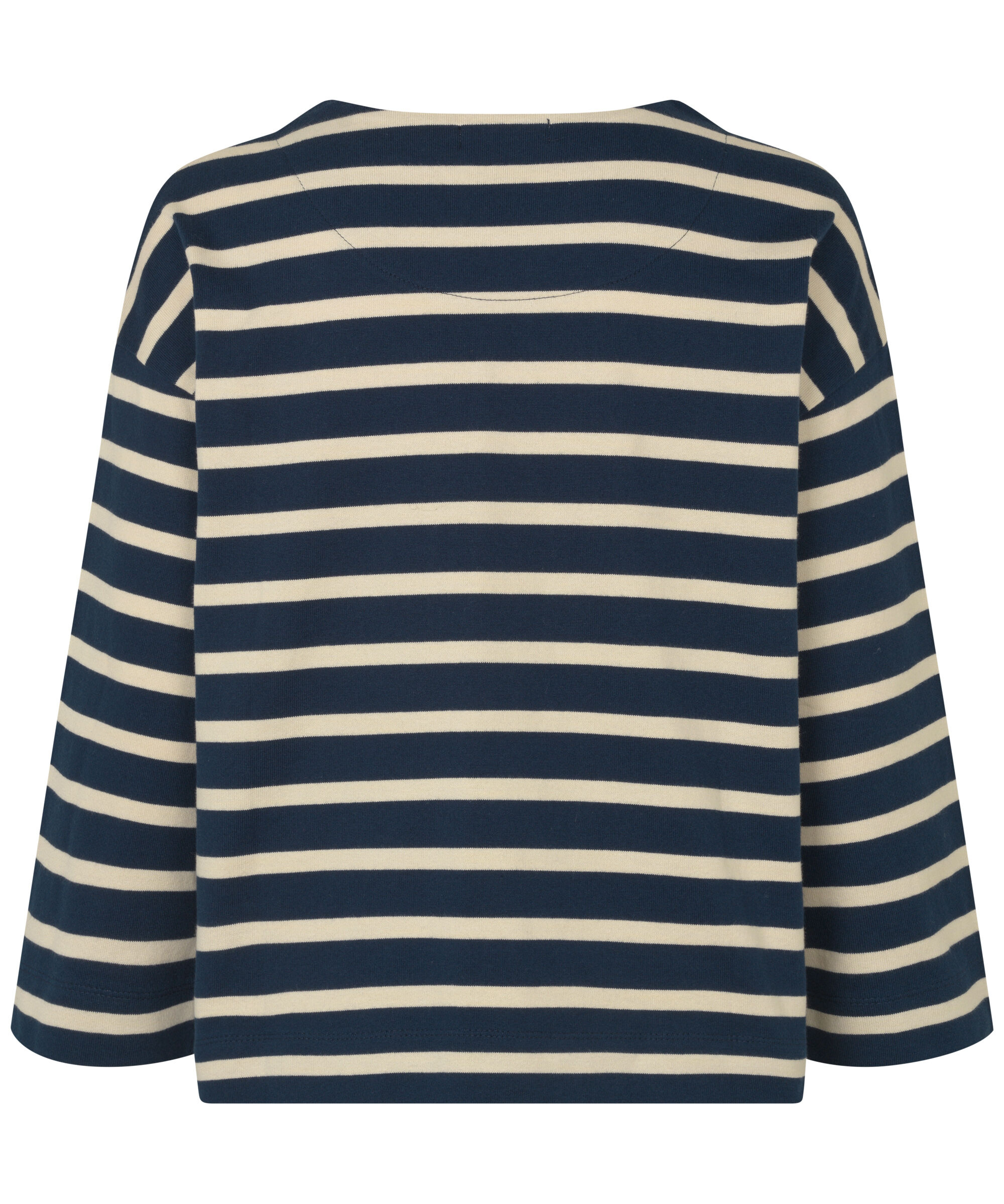 Gestreiftes Jersey-top Mit Rundhalsausschnitt, Navy Blazer