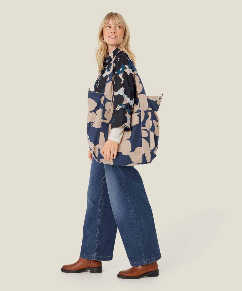 Canvas-Shopper mit Reißverschluss, Pure Cashmere
