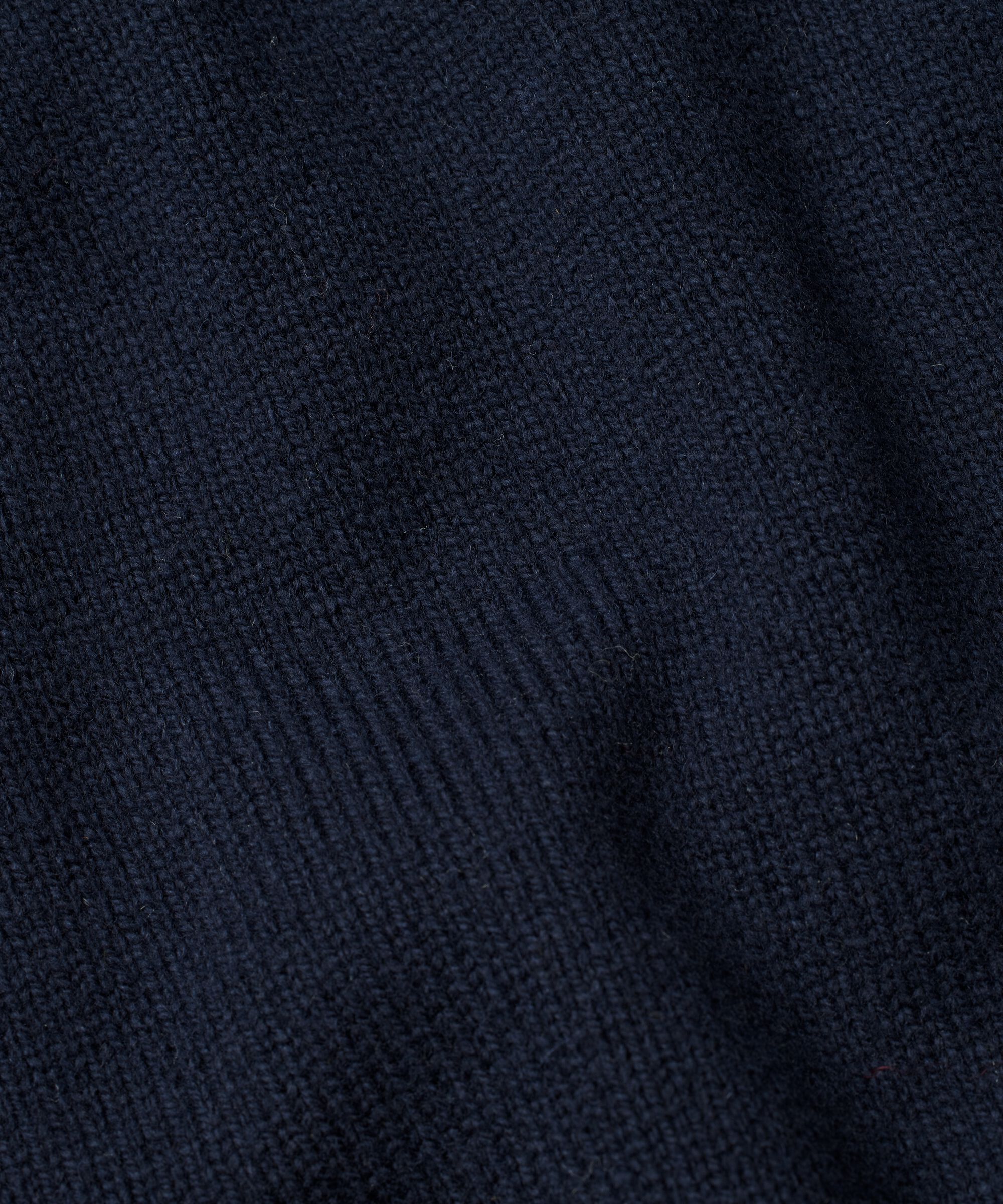 Pullover aus Wollmischung mit tiefem V-Ausschnitt, Navy Blazer
