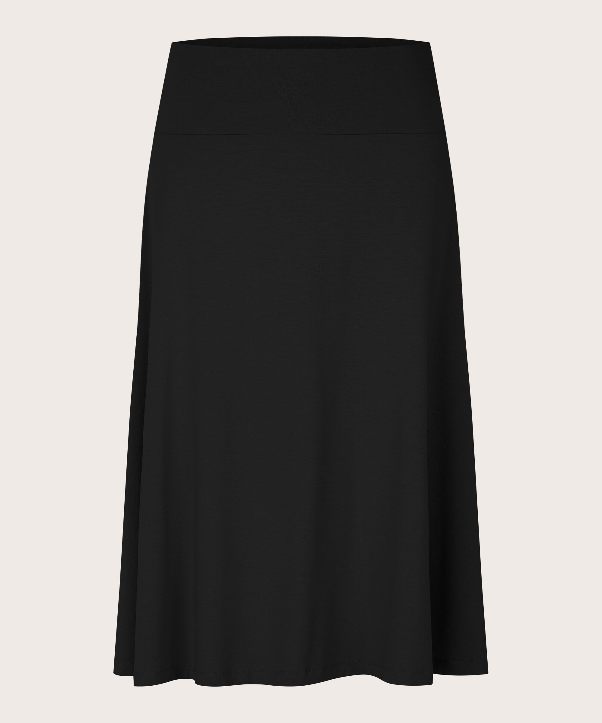 klassischer Jerseyrock mit Stretch, Black