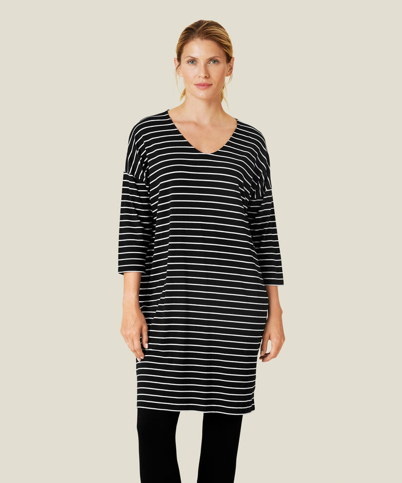 NEBINE JERSEY KLEID, Whitecap