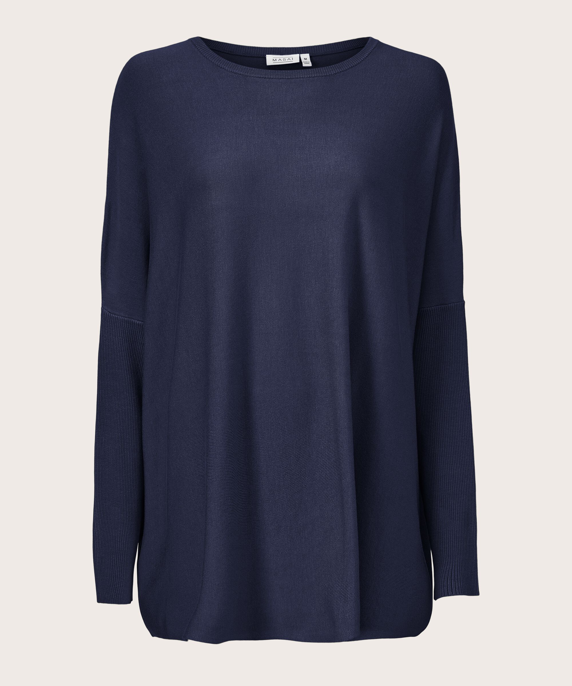 Oversize-pullover Mit Schmalen Ärmeln, Navy