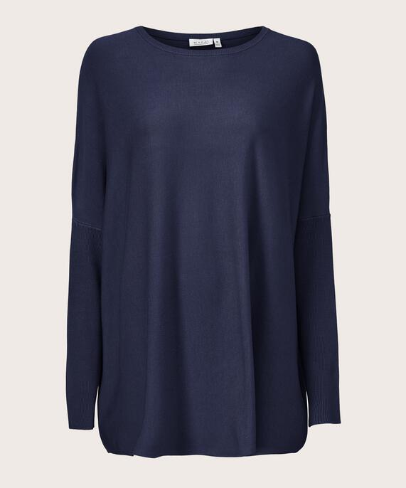 Oversize-pullover Mit Schmalen Ärmeln, Navy
