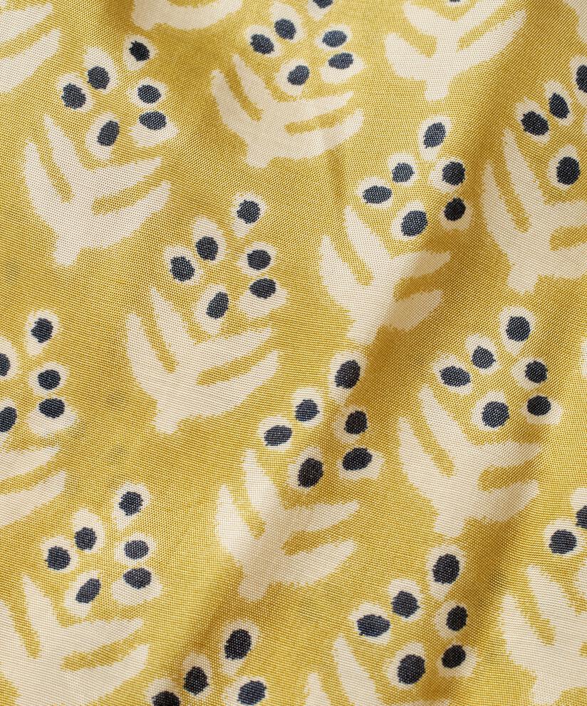 langärmlige Viskose-Tunika mit Knopfleiste, Burnish Gold