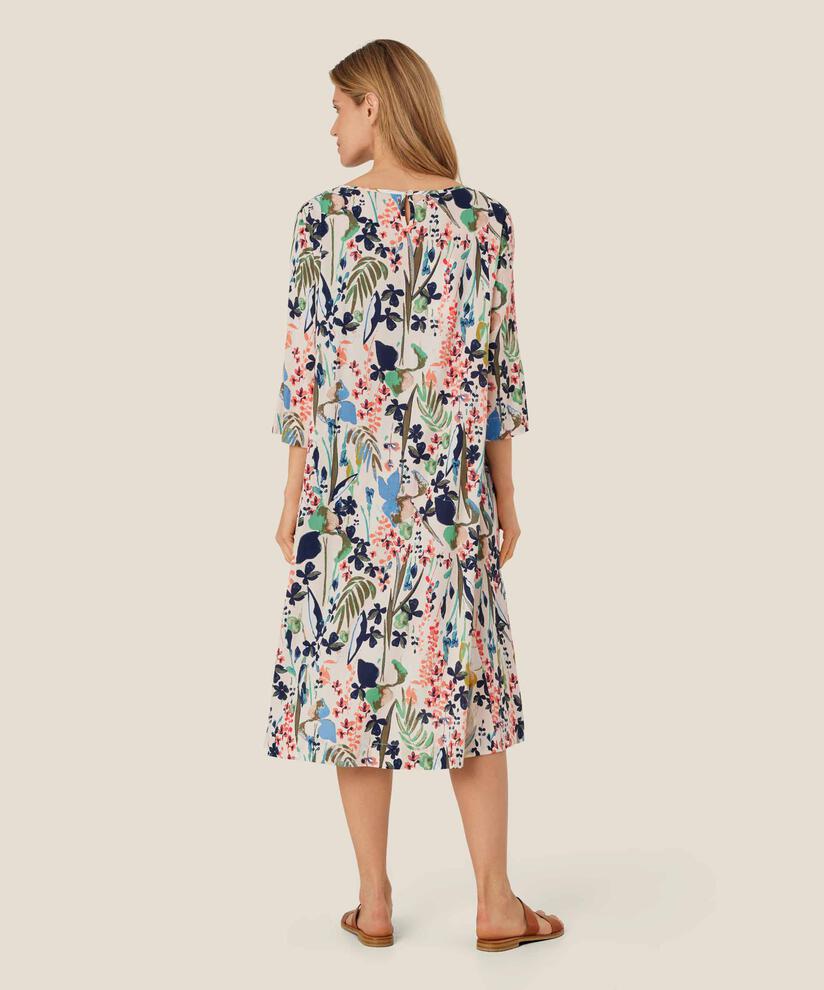 Kleid Aus Viskose Mit Knopf Am Hals, Marina
