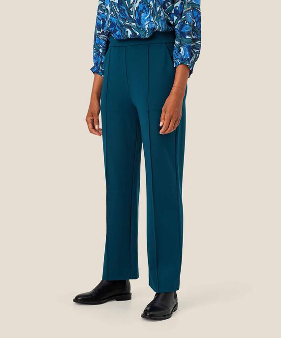 Jerseyhose Mit Aufgenähten Bügelfalten, Reflect Pond