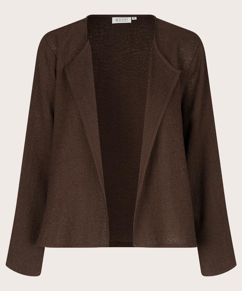 Kurze Jacke Aus Bouclé, Coffee Bean