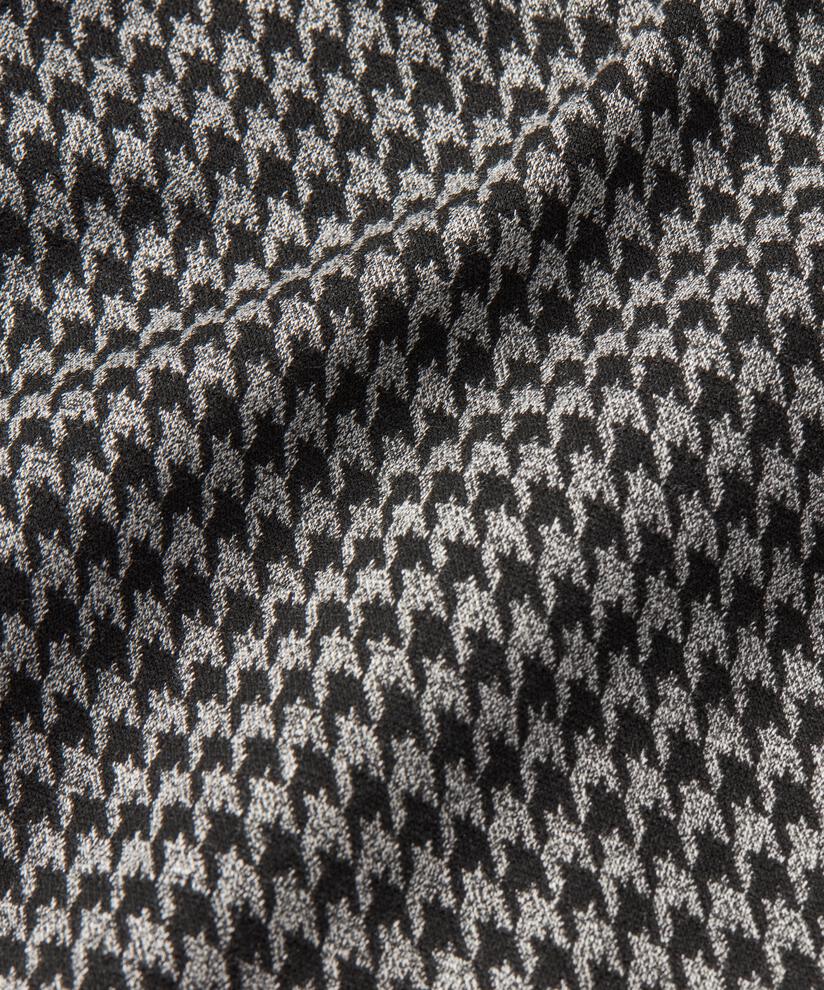 Karierte Jerseyjacke mit Knöpfen, Black