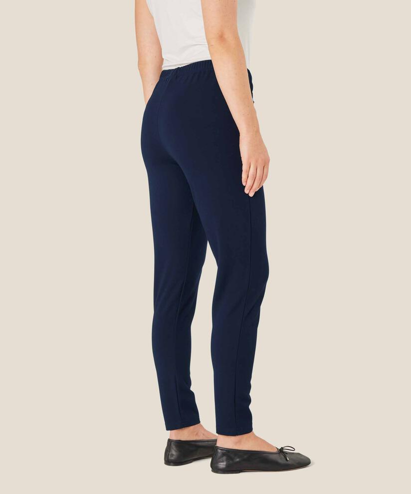 Knöchellange Hose aus Jersey, Navy