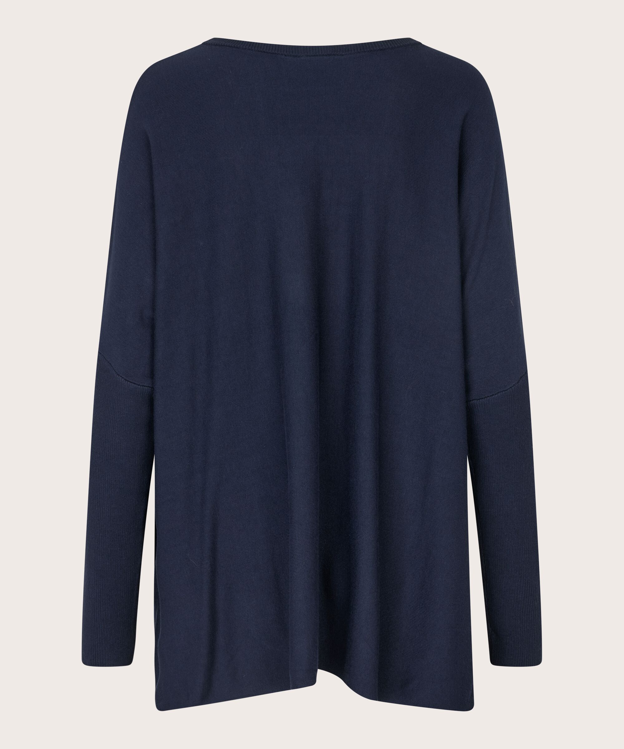 Oversize-pullover Mit Schmalen Ärmeln, Navy Blazer