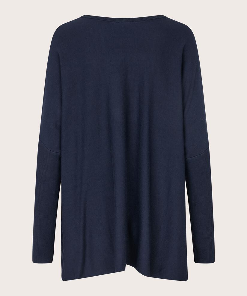 Oversize-pullover Mit Schmalen Ärmeln, Navy Blazer