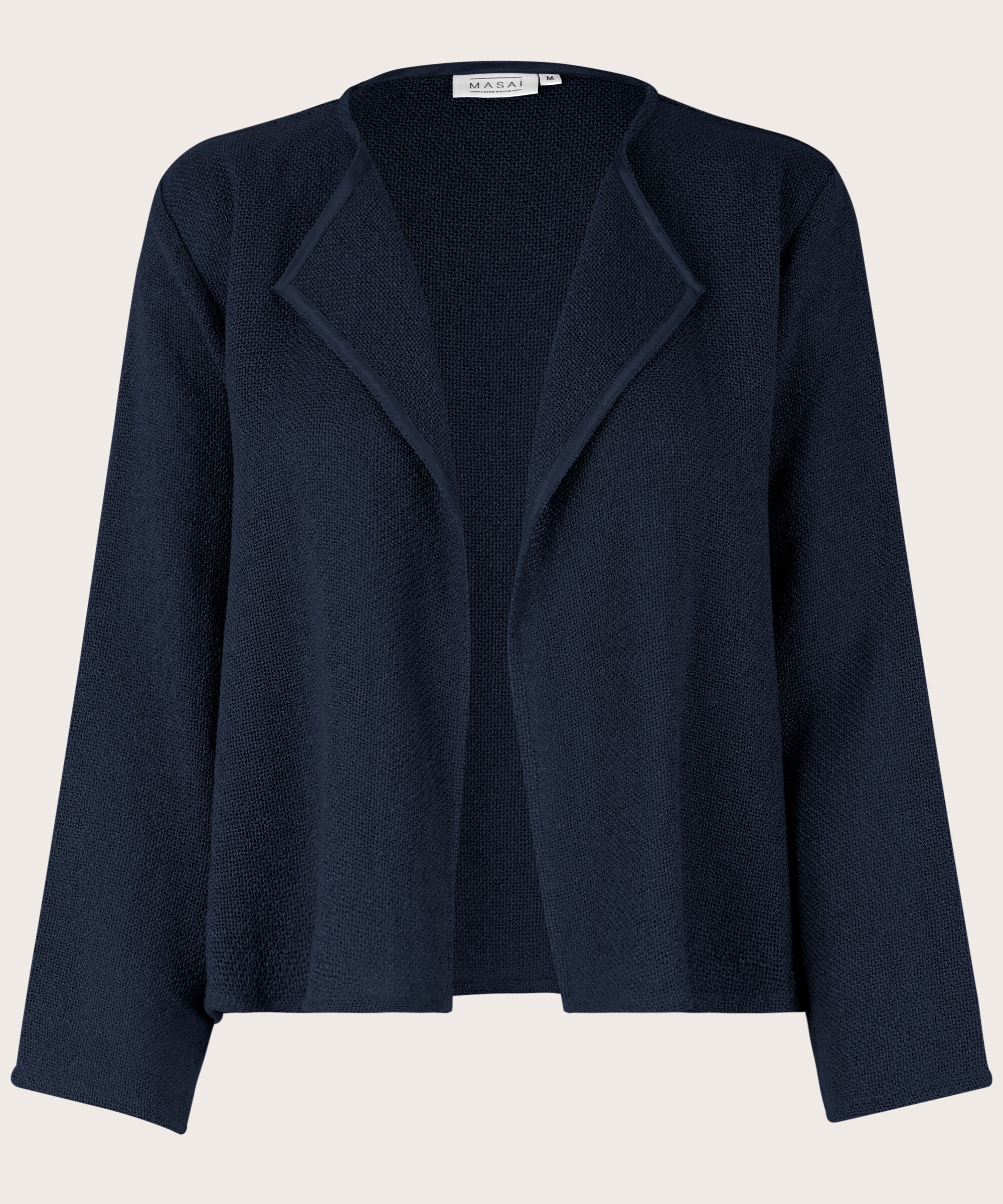Kurze Jacke Aus Bouclé, Navy