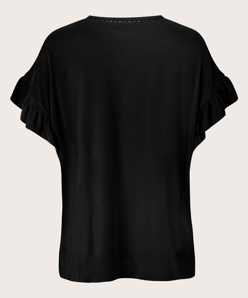 DONIELLE JERSEY T-SHIRT, Black