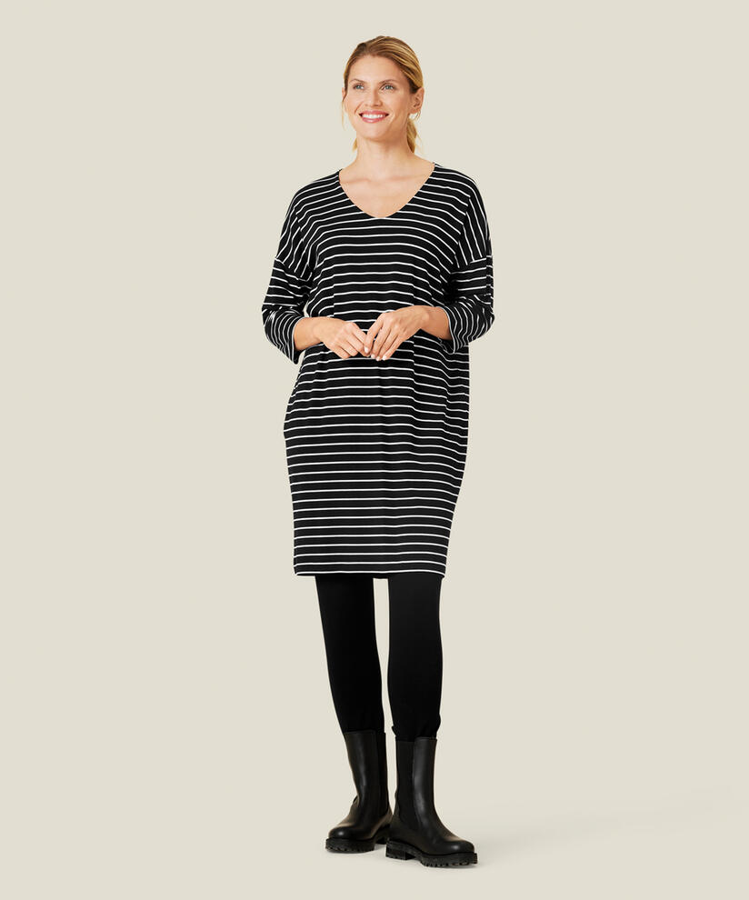 NEBINE JERSEY KLEID, Whitecap