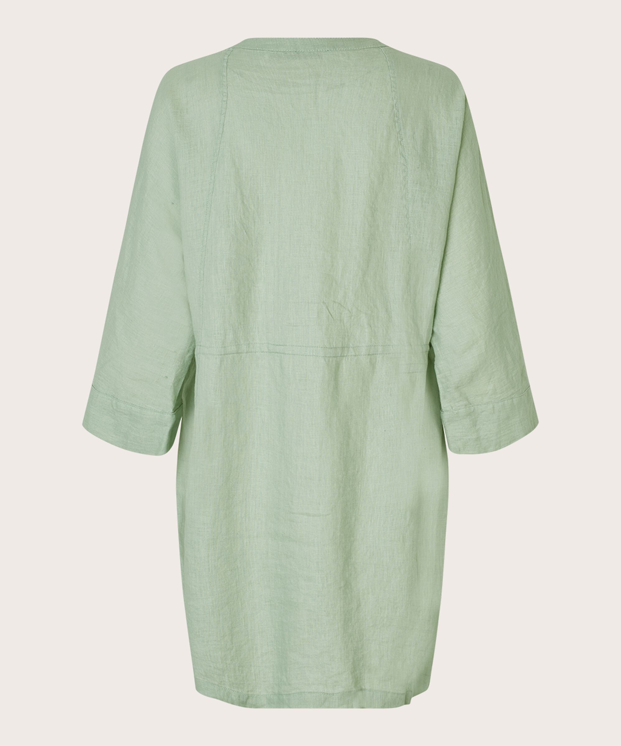 Leinenhemd mit laufender Taille, Frosty Green