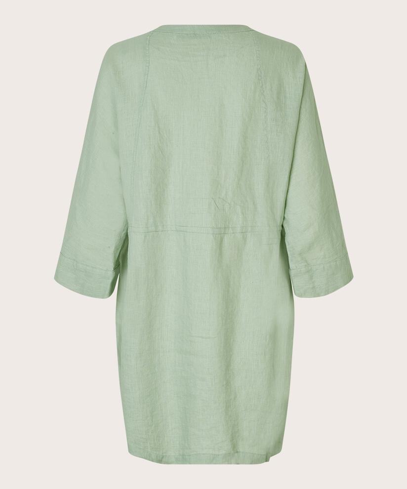 Leinenhemd mit laufender Taille, Frosty Green