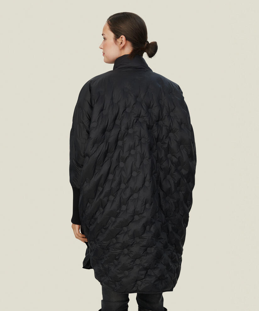 TILDA DAUNENMANTEL, Black