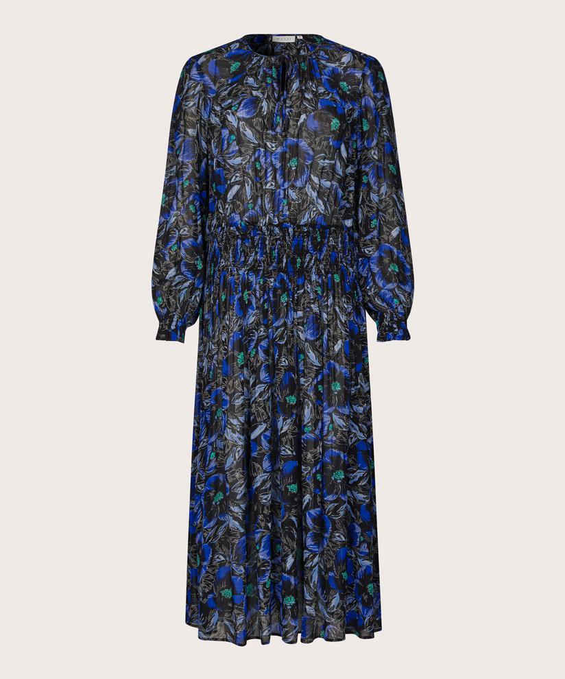 Kleid aus leichter, transparenter Viskose mit gesmokter Taille, Surf the web