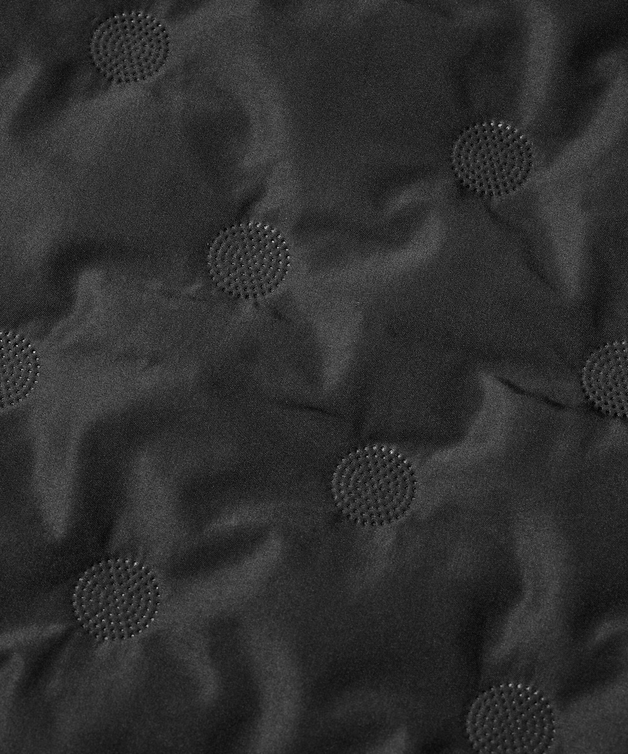 Steppweste mit Druckknopfverschluss, Black