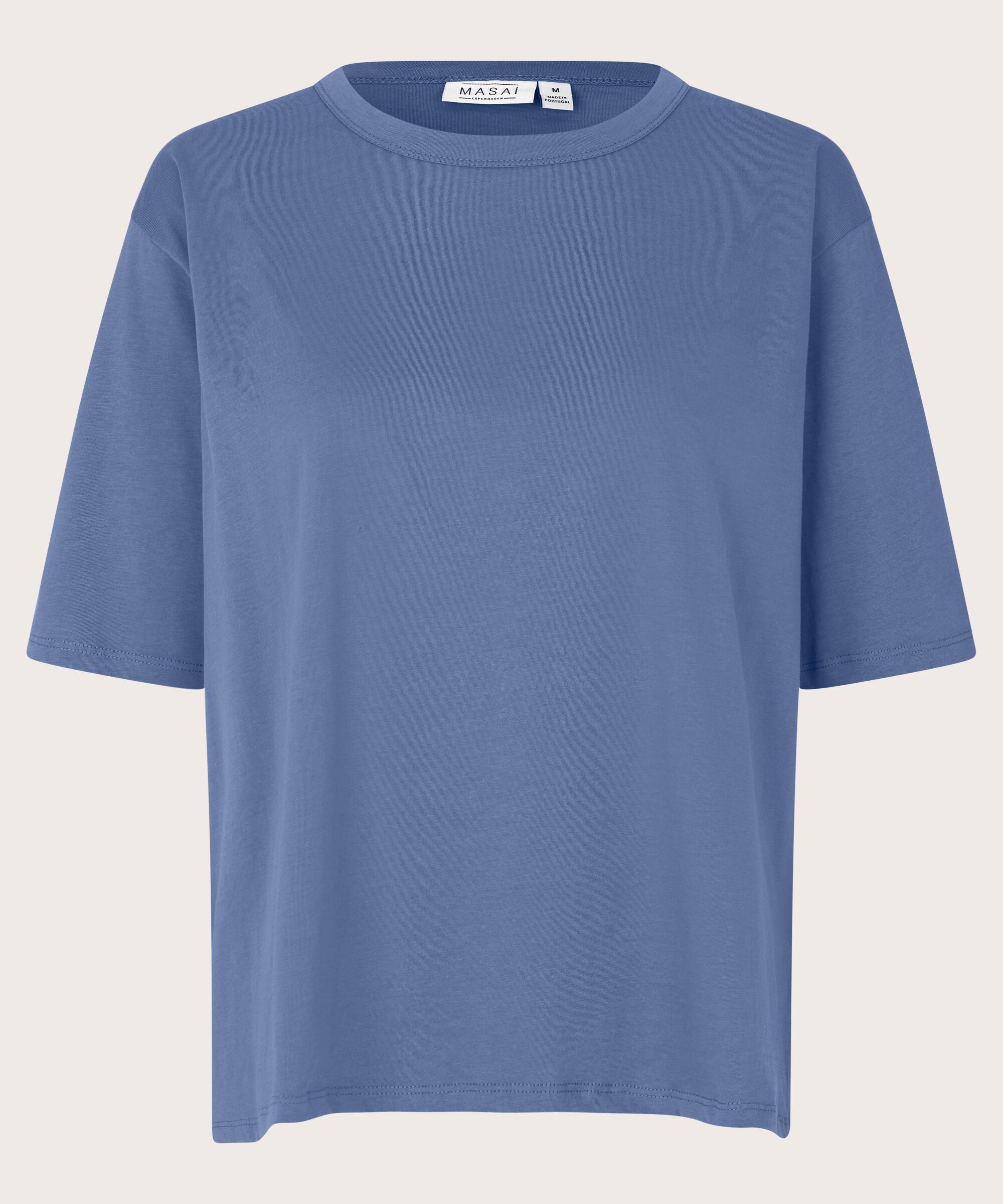 T-shirt Mit Rundhals, Bijou Blue