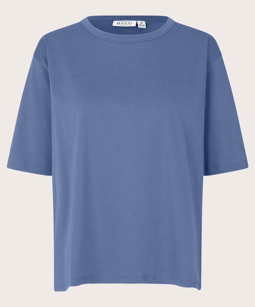 T-shirt Mit Rundhals, Bijou Blue